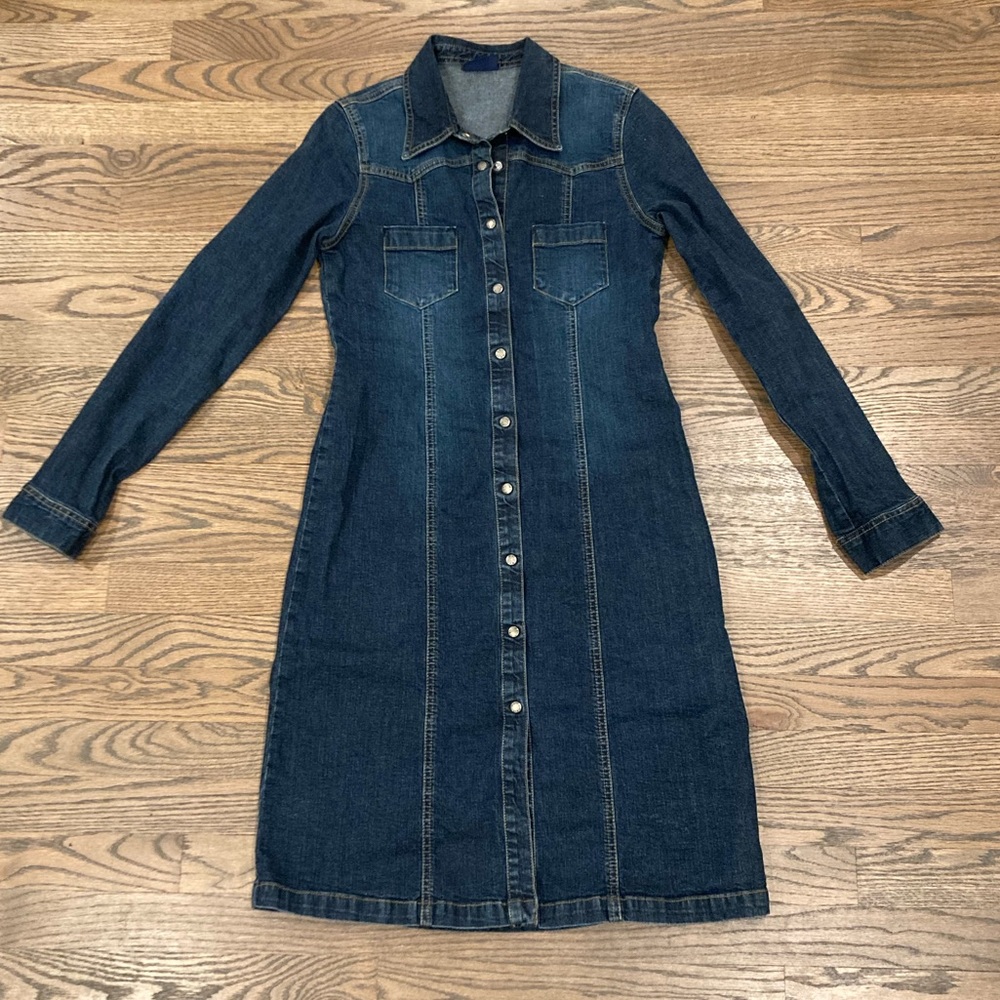 Stretch denim dress